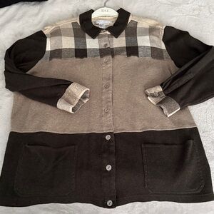 Diane Gilman Tunic Top Button Front Cover Up